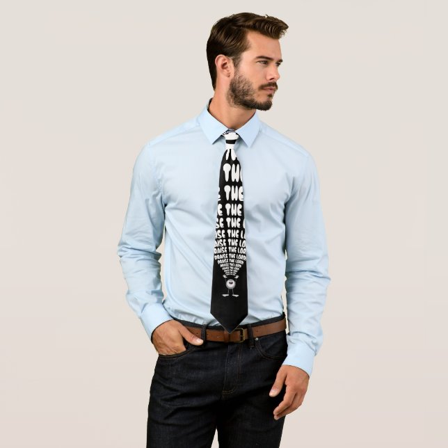 Praise The Lord Emoji Tie (In Situ)