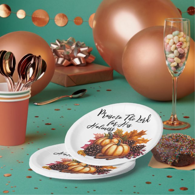 Praise The Lord Paper Plate (Multi)