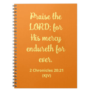 Praise The LORD Thanksgiving Notebook