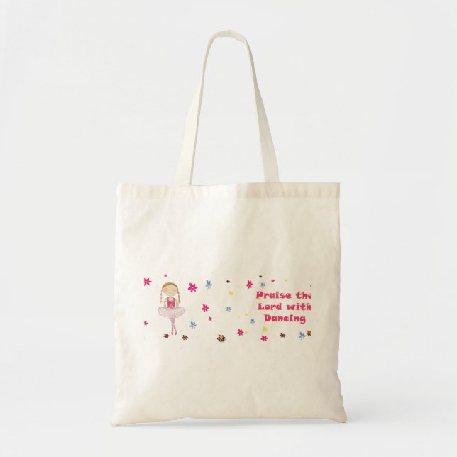 Praise the Lord with Dancing Tote Bag (Front)