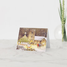 Praising Christ Folded Christmas Card