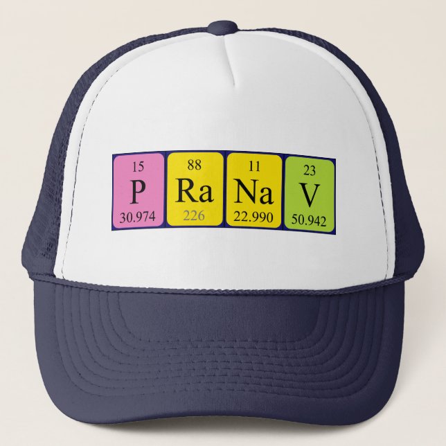 Pranav periodic table name hat (Front)