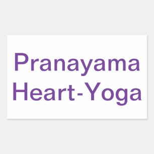 Pranayama Heart Yoga Peace Om Hankamer Artjunkhaus Rectangular Sticker