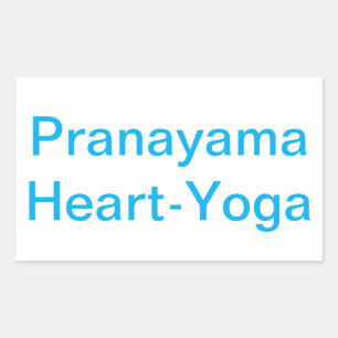 Pranayama Heart Yoga Peace Om Hankamer Artjunkhaus Rectangular Sticker