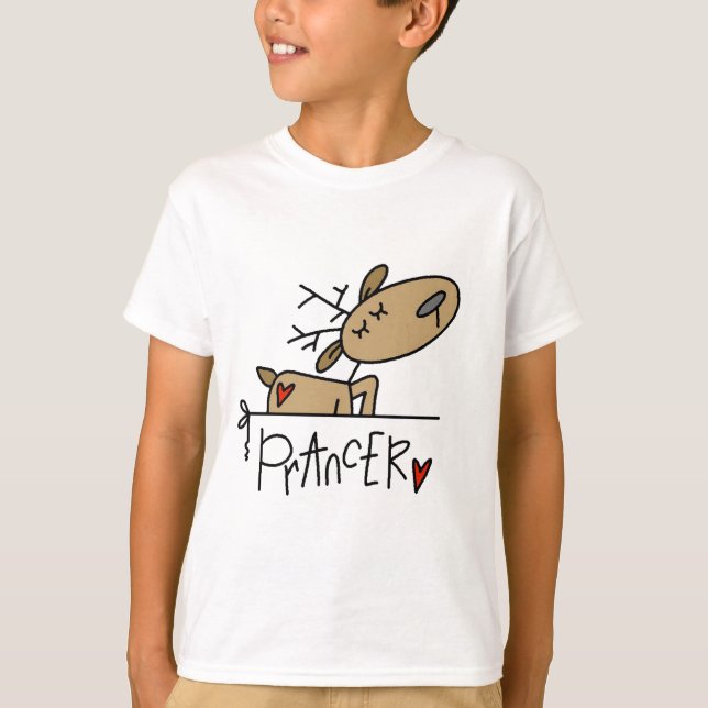 Prancer Reindeer Tshirts and Gifts (Front)