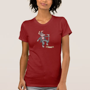 Prancer Women's T-shirt (cranberry)
