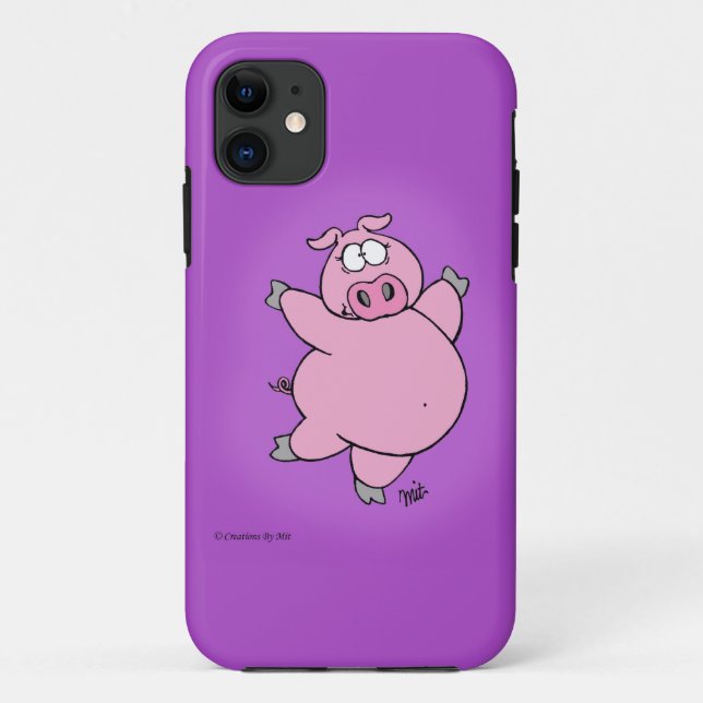 Prancing Pig Phone Case (Back)
