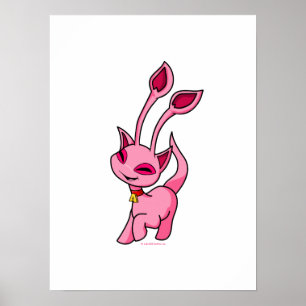Prancing pink Aisha Poster