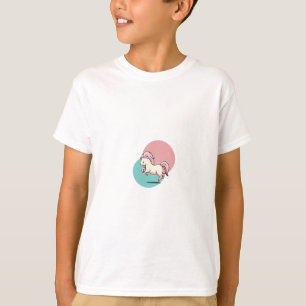 Prancing Pink Mane Pony Kids T-Shirt