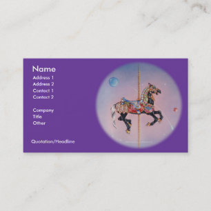 PRANCING PONY CAROUSEL BUSINESS CARD