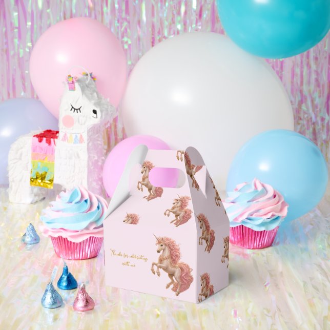 Prancing Unicorn Enchanted Meadow Favour Box (Party)