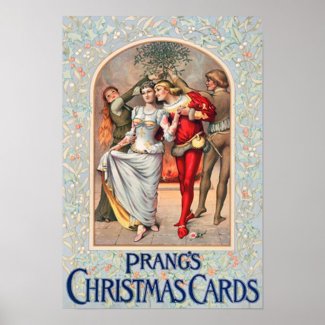 Prang's Christmas Card (ca. 1886) Prints Poster (Front)
