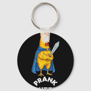 Prank Queen Rubber Chicken Funny April Fools Day P Key Ring