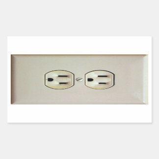 Prank Wall Outlet Decal Rectangular Sticker