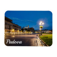 Prato della Valle at night in Padova, Italy