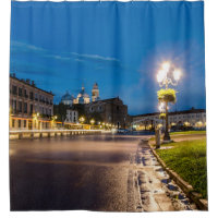 Prato della Valle at night in Padova, Italy