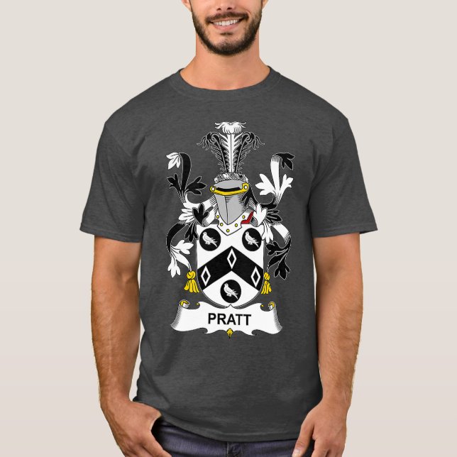 Pratt Coat of Arms  Family Crest T-Shirt (Front)