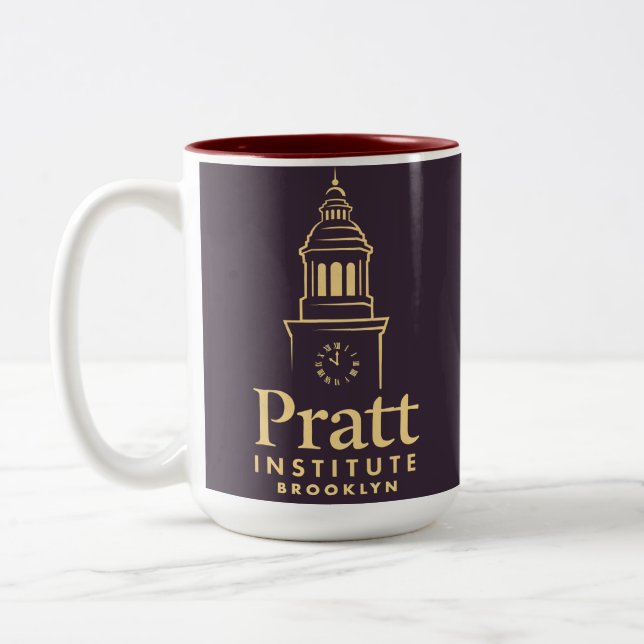 Pratt institute Two-Tone coffee mug (Left)