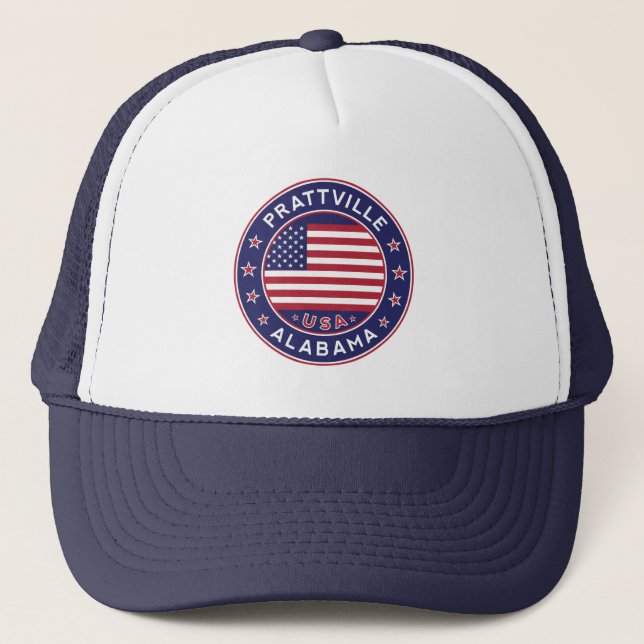 Prattville, Alabama Trucker Hat (Front)