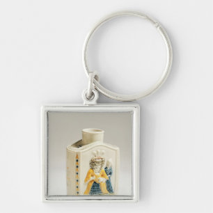 Prattware tea caddy key ring