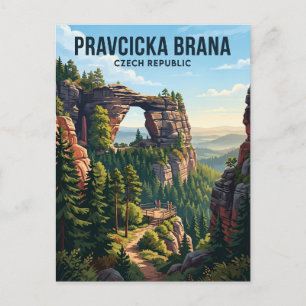 Pravcicka Brana Czech Republic Postcard