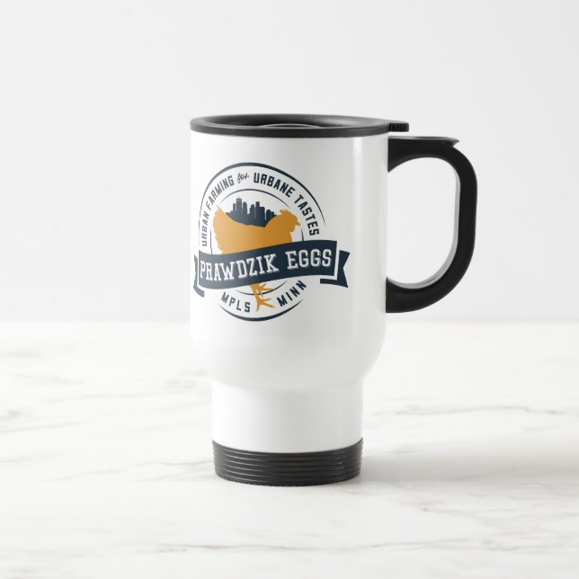 Prawdzik Eggs - Travel/Commuter Thermal Mug (Right)