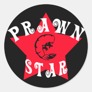Prawn Star Classic Round Sticker