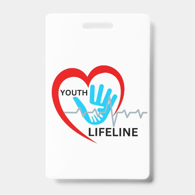 PRAY 1ST YOUTH LIFELINE BADGE ID BADGE (Front)