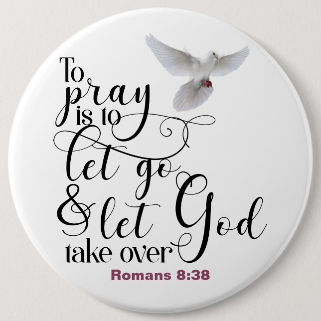 Pray 6 Cm Round Badge (Front)