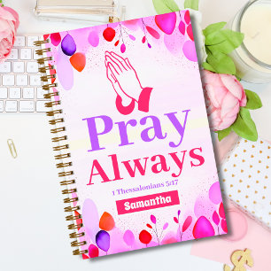 Pray Always Boho Christian Teen Girl Journal
