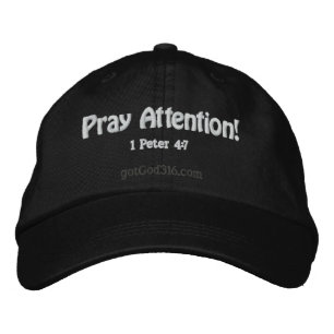 Pray Attention gotGod316.com Wool Embroidered Hat
