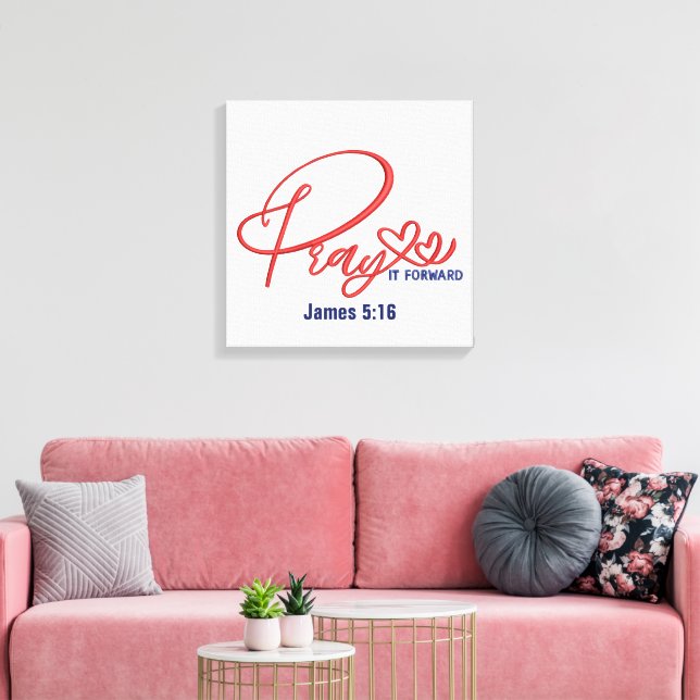 Pray- Canvas (Gloss) Print (Insitu(LivingRoom))