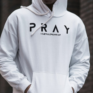 "Pray" Christian bible verse Religious Hoodie