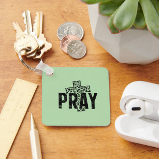 Pray Christian | Faith Cross Prayer Key Ring