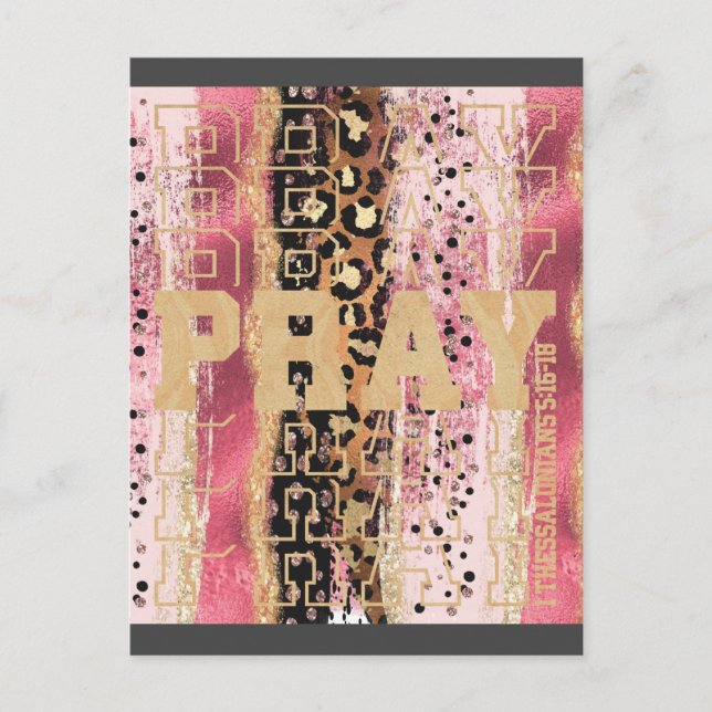 Pray Christian Postcard (Front)