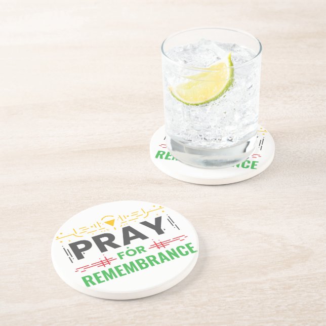 Pray For: A Collective Remembrance Coaster (Side)