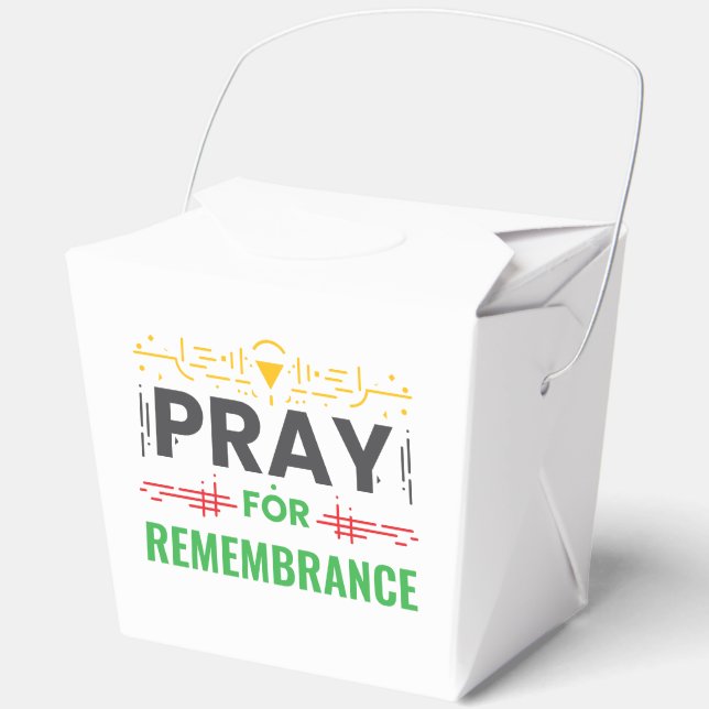 Pray For: A Collective Remembrance Favour Box (Front)