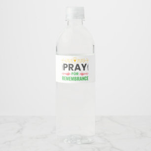 Pray For: A Collective Remembrance Water Bottle Label