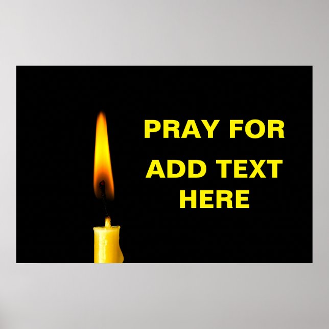 Pray For Add Text Poster (Front)