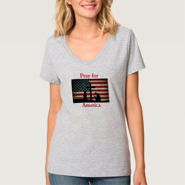 Pray for America T-Shirt (Front)