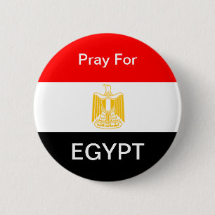 Pray For EGYPT 6 Cm Round Badge