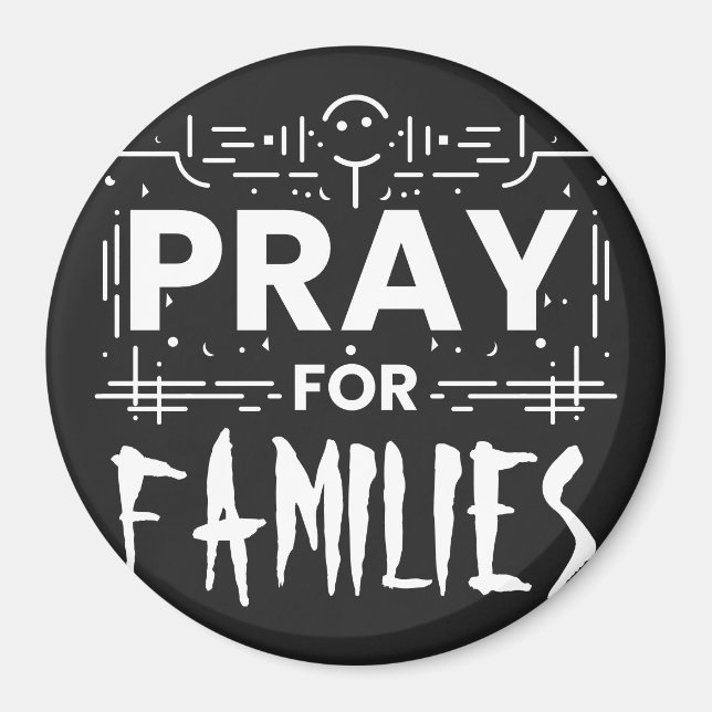 Pray for families magnet (Front)