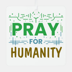 Pray For: Honouring Humanity Metal Tree Decoration