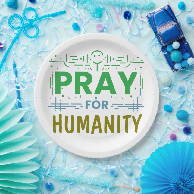 Pray For: Honouring Humanity Paper Plate (Party)