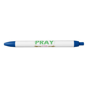 Pray for justice black ink pen