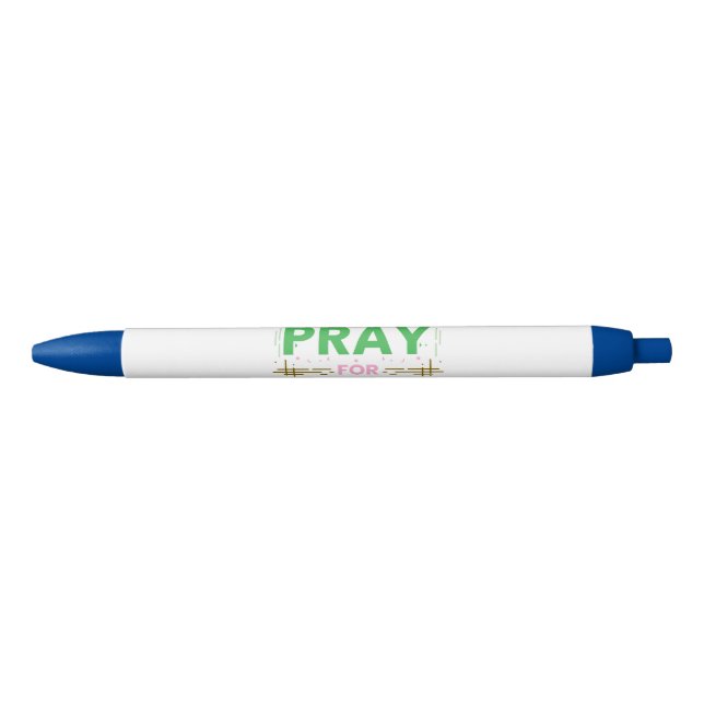 Pray for justice black ink pen (Front)