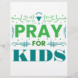 Pray for kids flyer