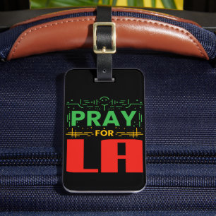 Pray for LA Luggage Tag