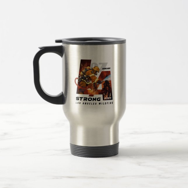 Pray for Los Angeles |  Travel Mug (Left)