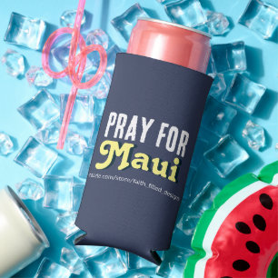 Pray For Maui Seltzer Can Cooler